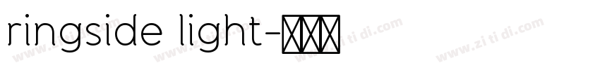 ringside light字体转换
